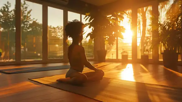 mulher praticando Mindfulness